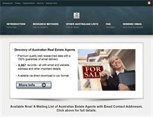 Tablet Screenshot of estateagents-australia.com